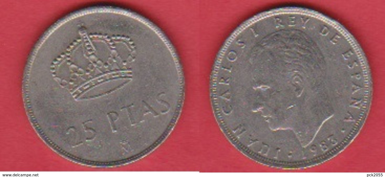 Spanien 25 Pesetas K-N 1983 Schön Nr.55,KM Nr.824 - 25 Pesetas