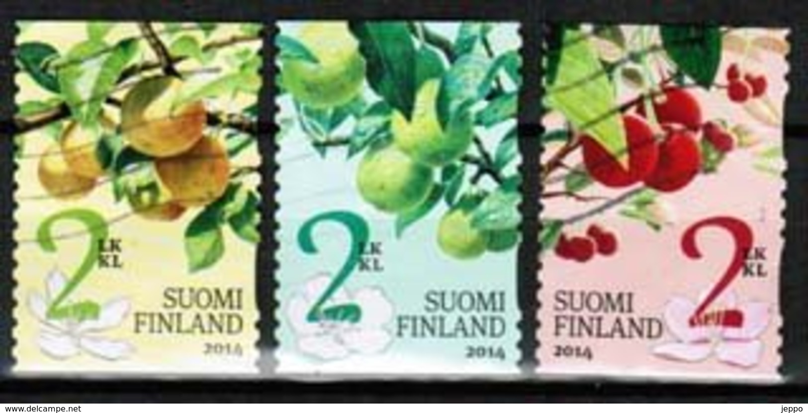 2014 Finland, Garden Fruits Complete Set Used. - Gebraucht