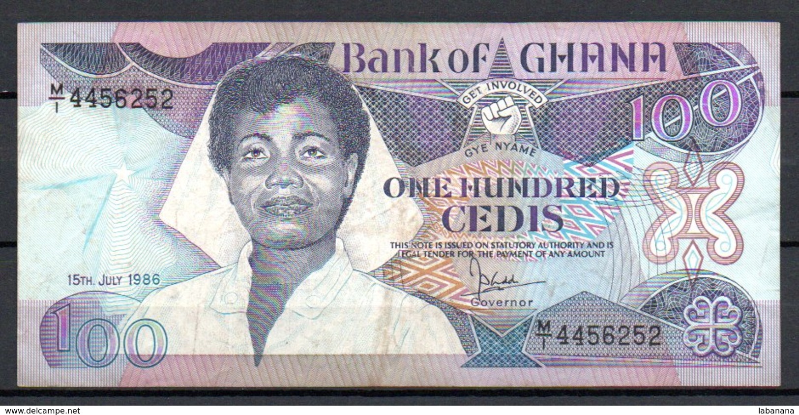 329-Ghana Billet De 100 Cedis 1986 MI445 - Ghana