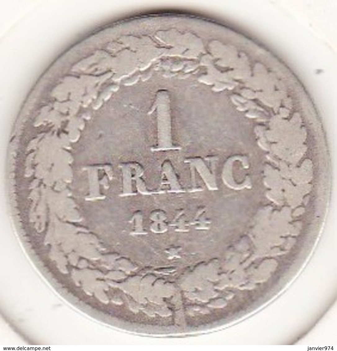 BELGIQUE. 1 FRANC 1844. LEOPOLD PREMIER. ARGENT - 1 Franc
