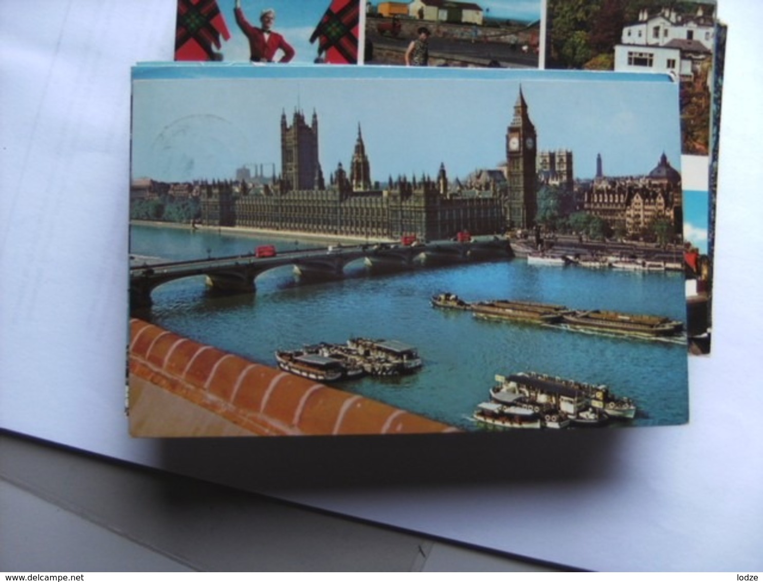 Engeland England London Bridge Boats Important Buildings - Houses Of Parliament