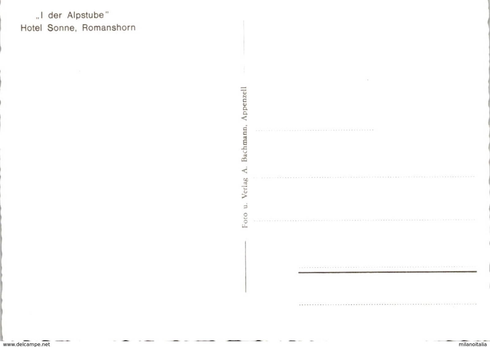 Hotel Sonne, Romanshorn - "I Der Alpstube" (b) - Romanshorn