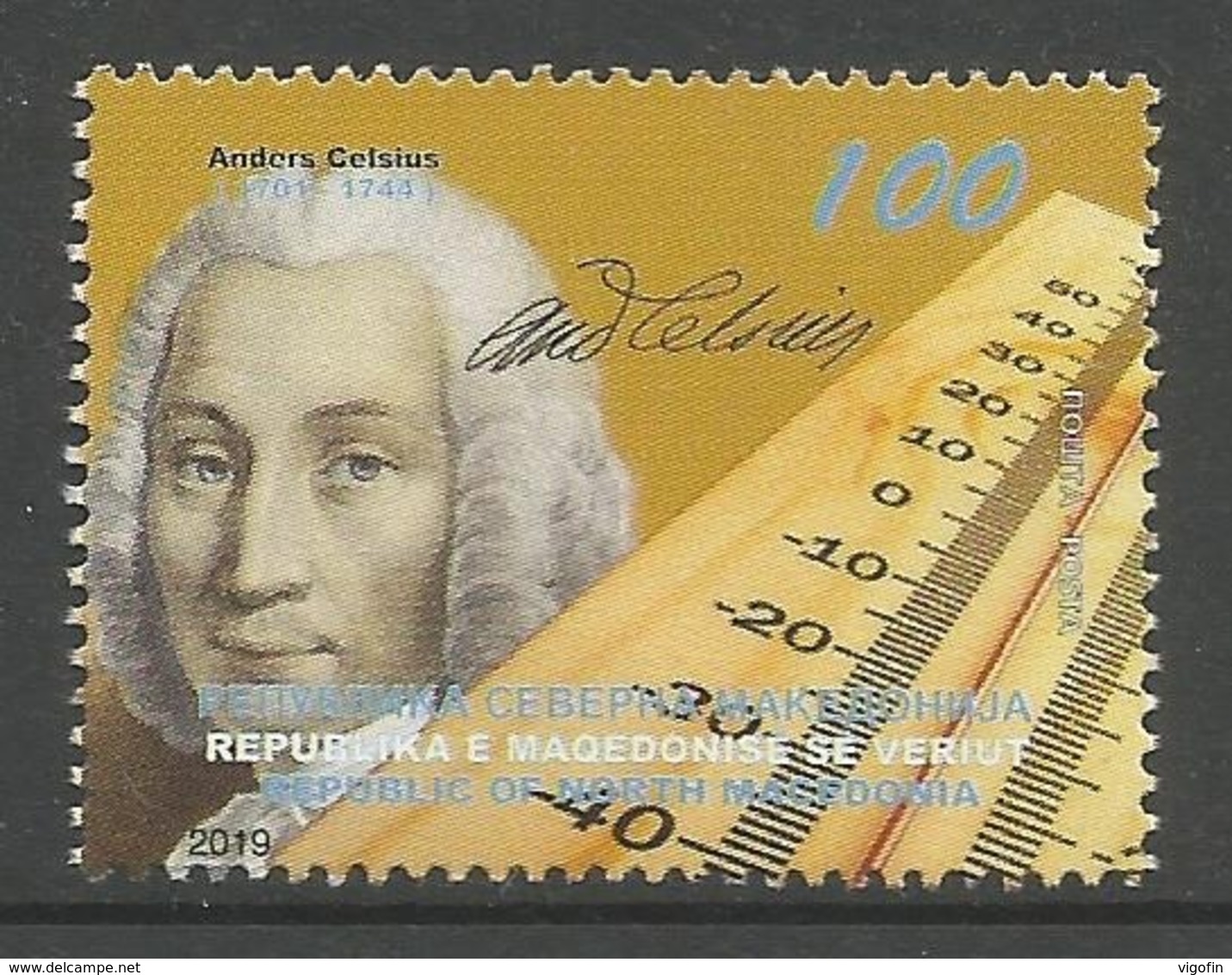 MK 2019-05 A.CELZIUS, 1 X 1v, MNH - Macédoine Du Nord