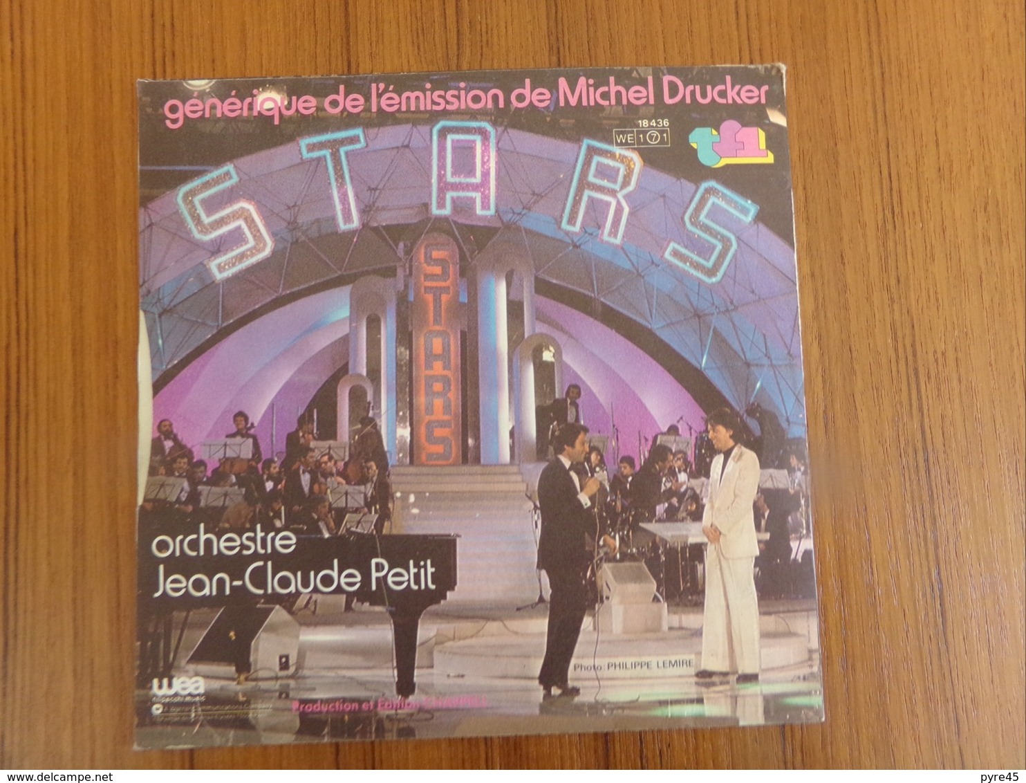 45 TOURS JEAN CLAUDE PETIT WEA 18436 GENERIQUE DE L EMISSION DE MICHEL DRUCKER STARS - Musica Di Film