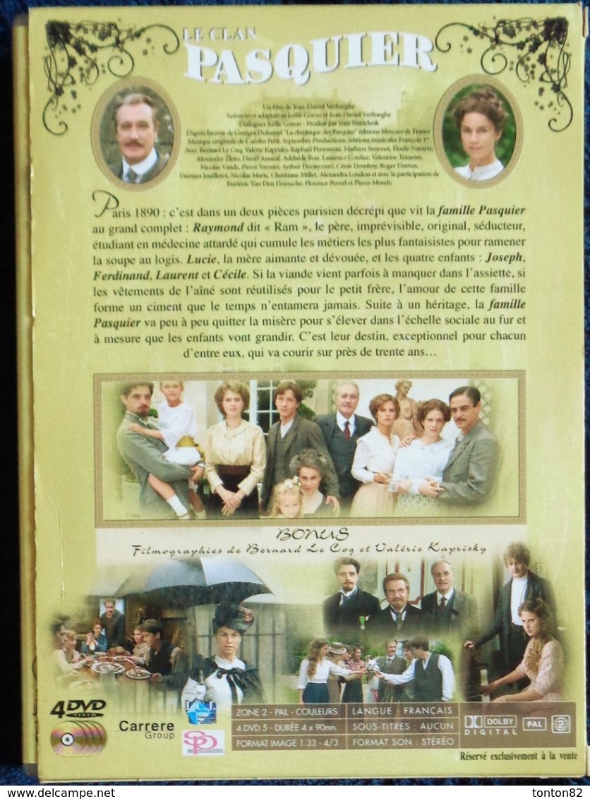 Le Clan Pasquier - Série Complète En 4 DVD De 90 Minutes - Bernard Lecoq - Valérie Kaprisky . - Crime