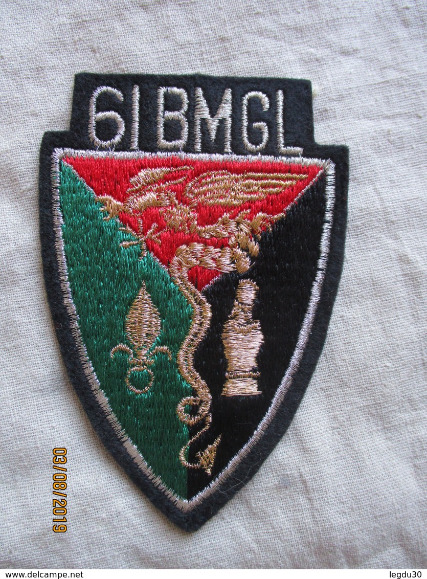 Légion étrangère écusson Patch 61 BMGL - Blazoenen (textiel)