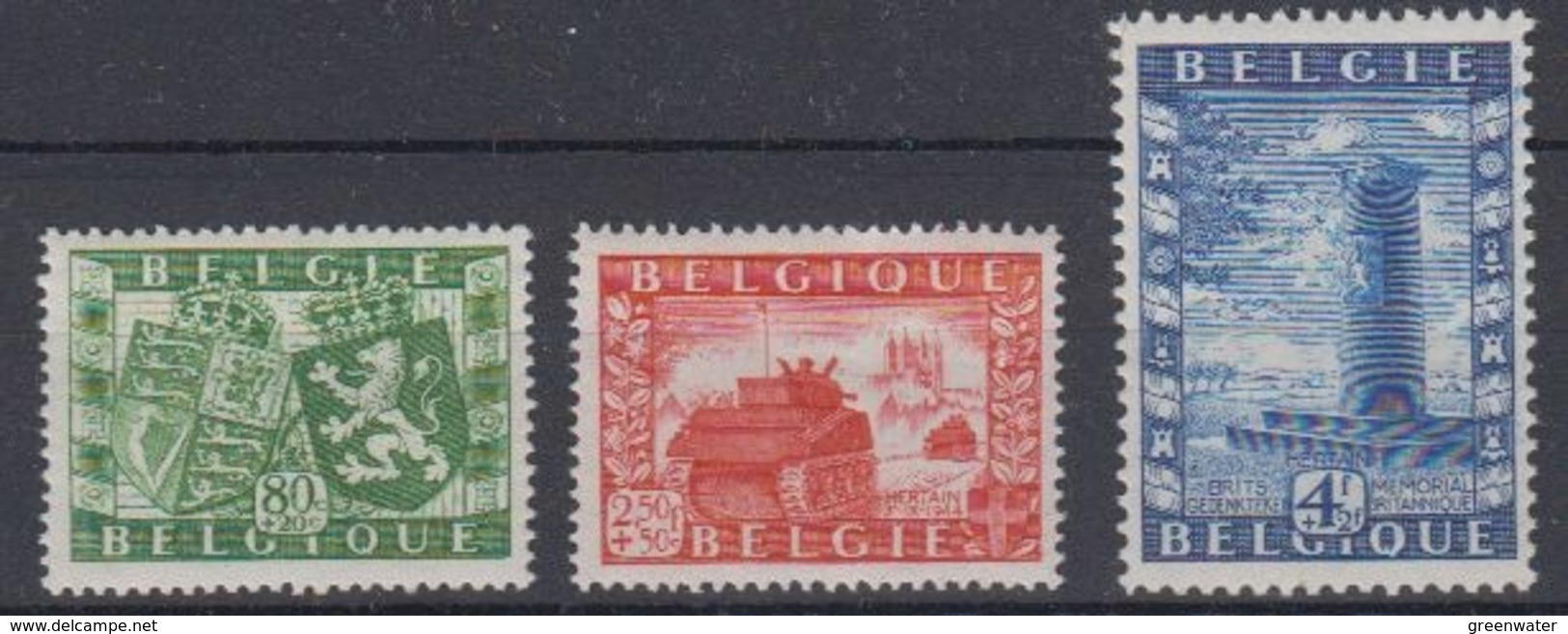 Belgie 1950 Genootschap Belgie - Groot-Brittannie 3v ** Mnh (44589) - Ongebruikt