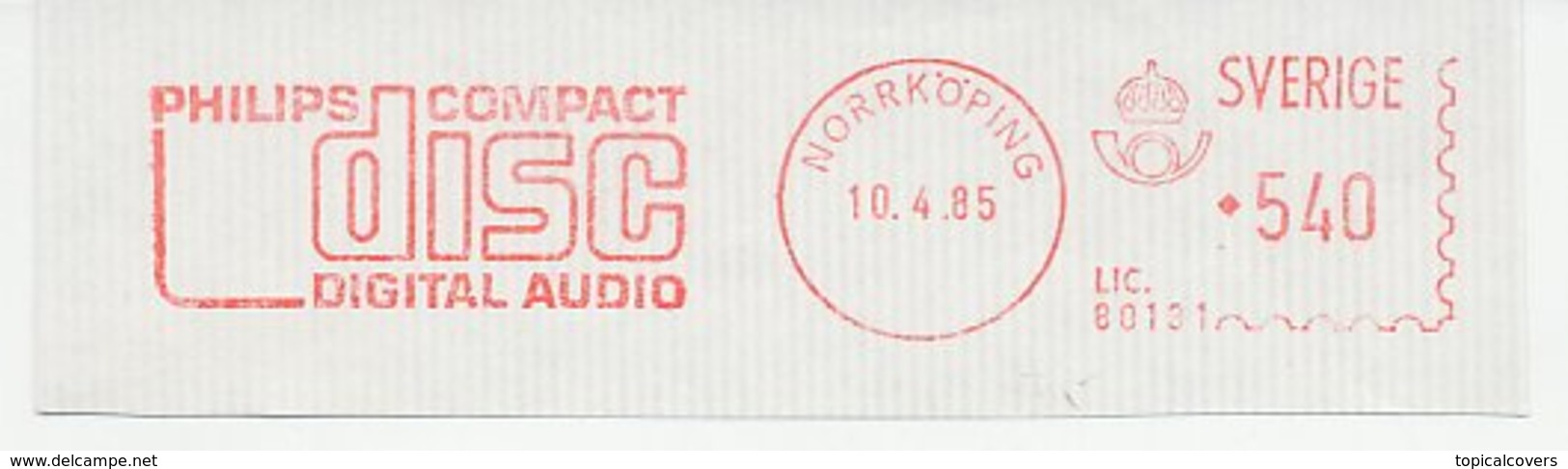 Meter Cut Sweden 1985 Philips - Compact Disc - CD - Musik