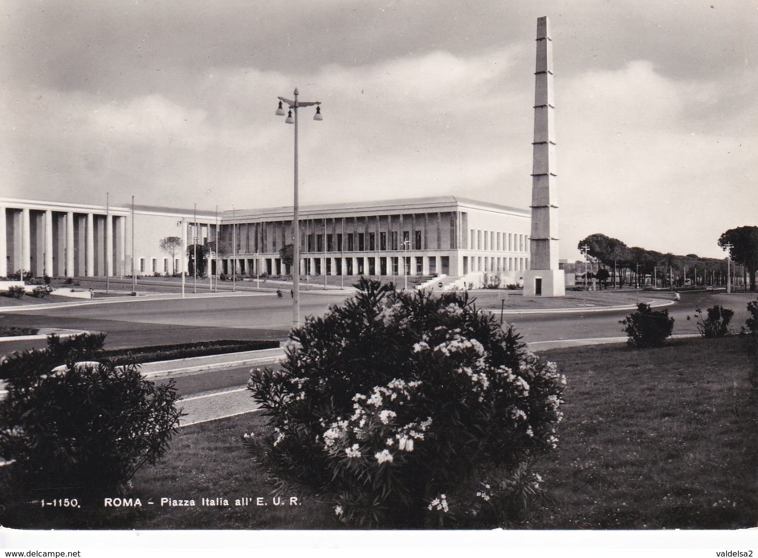 ROMA EUR - PIAZZA ITALIA - OBELISCO - NUOVI PALAZZI - 1959 - Expositions