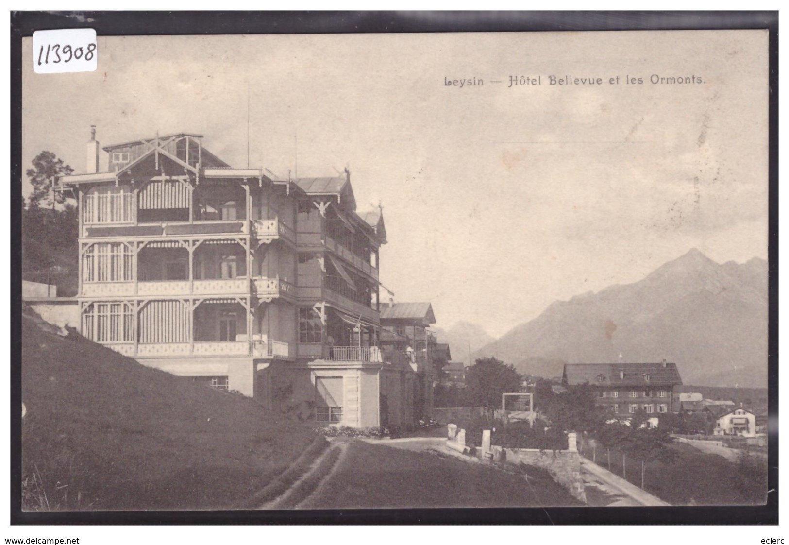 DISTRICT D'AIGLE - LEYSIN - HOTEL BELLEVUE - TB - Leysin