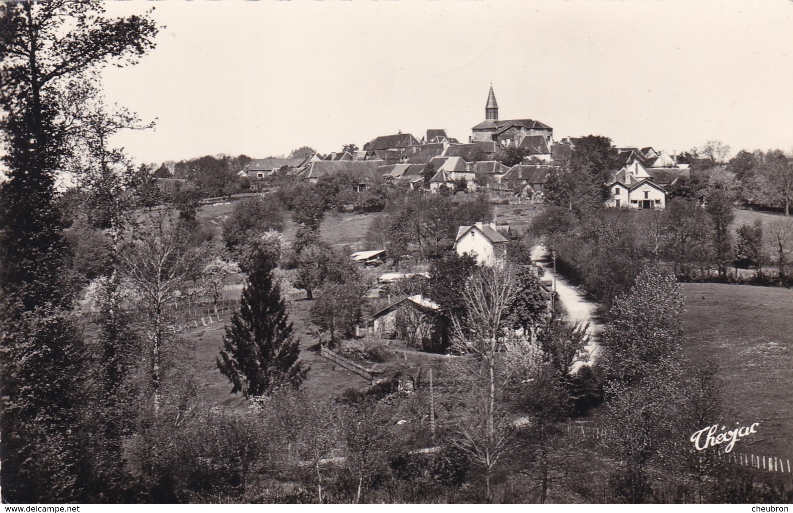 87  SAINT GERMAIN LES BELLES . VUE GÉNÉRALE  ANNÉE 1957 + TEXTE - Saint Germain Les Belles