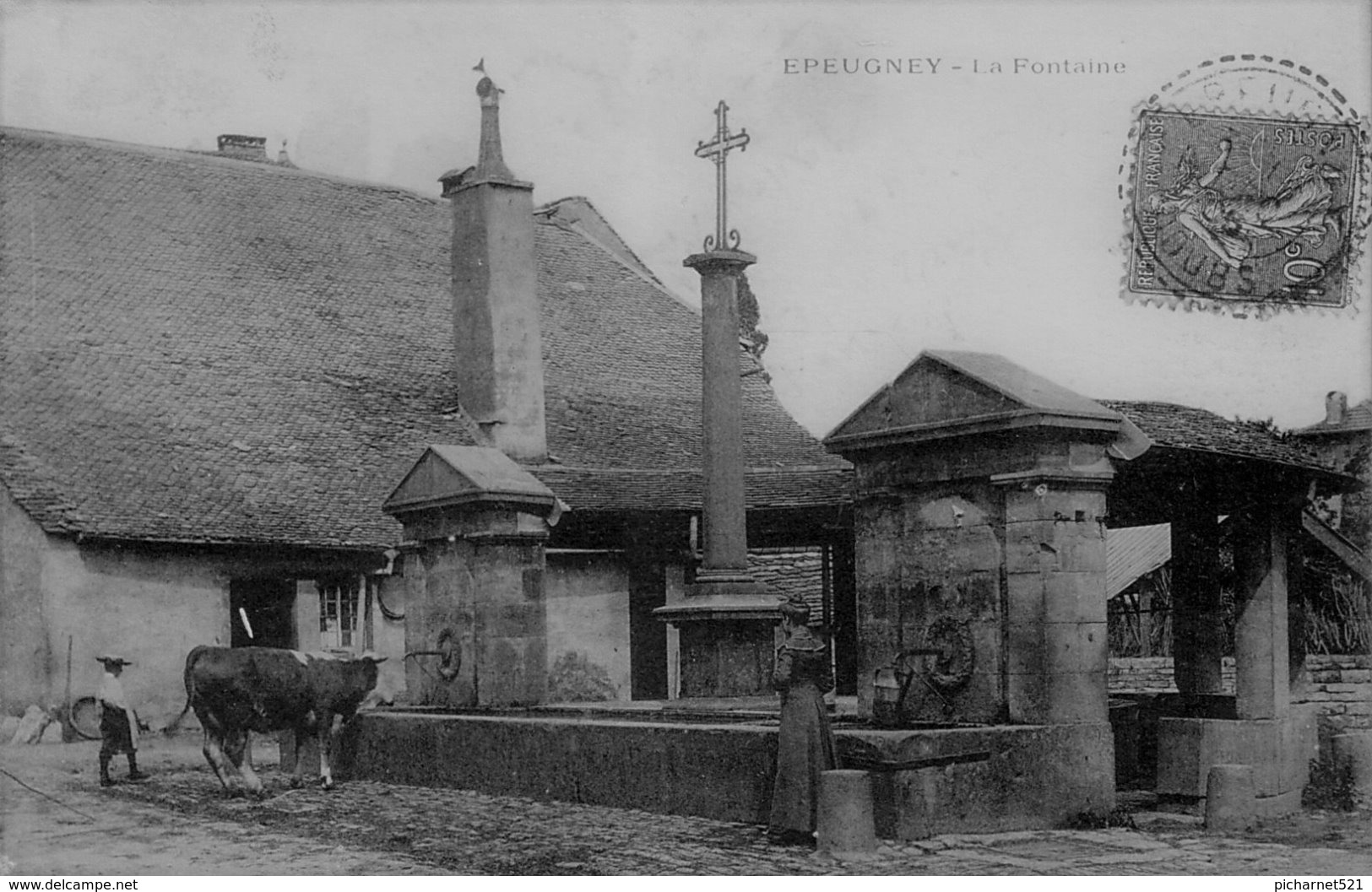 CPA De EPEUGNEY (Doubs) - La Fontaine. - Autres & Non Classés