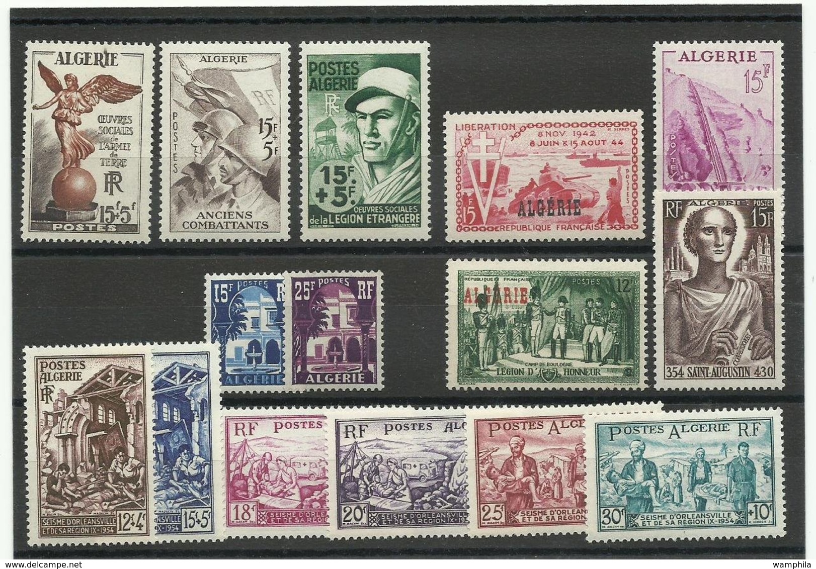 Algérie , lot de timbres neufs** MNH, cote YT 315€ 68
