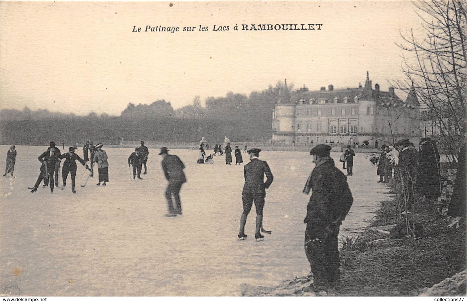 78-RAMBOUILLET- LE PATINAGE SUR LES LACS - Rambouillet