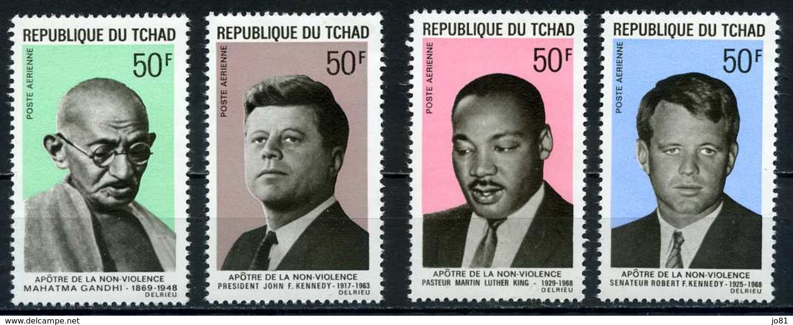 Tchad YT PA 56-59 XX / MNH Gandhi Kennedy - Tchad (1960-...)