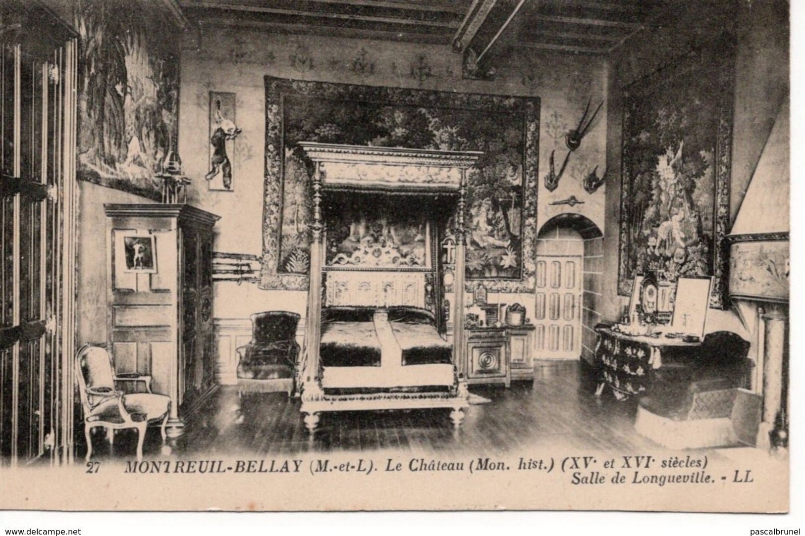 MONTREUIL BELLAY - LE CHÂTEAU - SALLE DE LONGUEVILLE - Montreuil Bellay