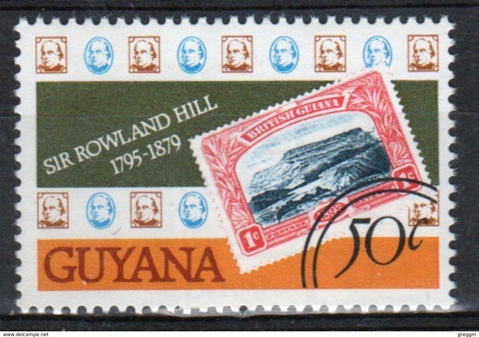 Guyana 1979 Single 50c Stamp From The Rowland Hill Series. - Guyana (1966-...)