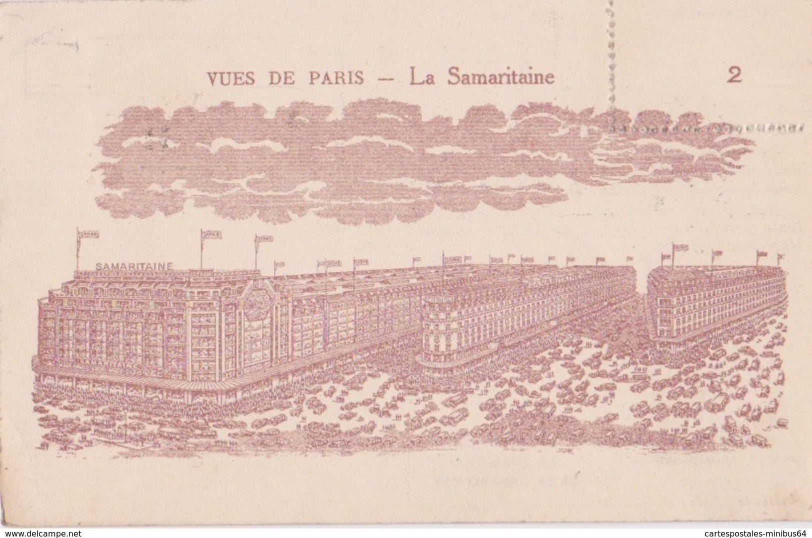 PARIS (75) - Grands Magasins La Samaritaine - 1934 - Meter Et Gendre  - N°2 Sépia - Sonstige & Ohne Zuordnung