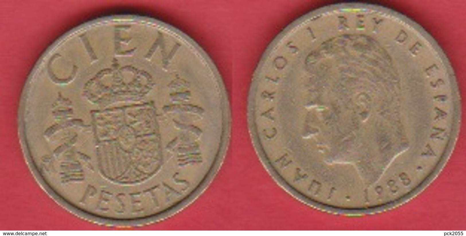 Spanien 100 Pesetas Al-N-Bro 1988  Schön Nr.57,KM Nr.826 - 100 Pesetas