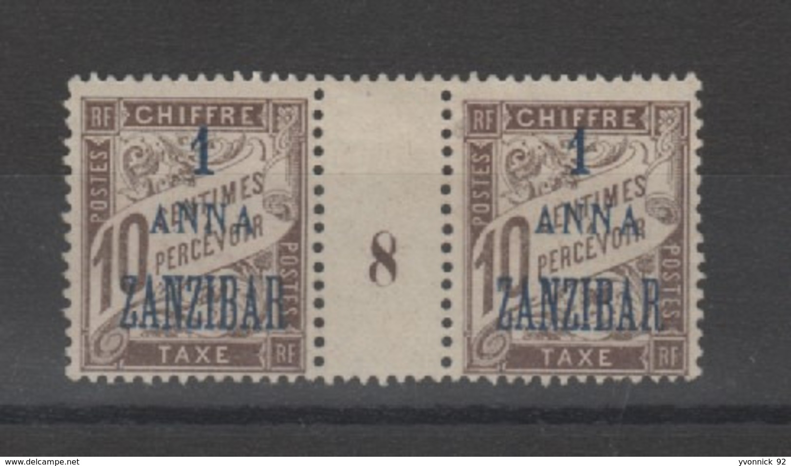 Zanzibar_ Taxe_  Millésimes Surch. (1898) N°2 - Unused Stamps