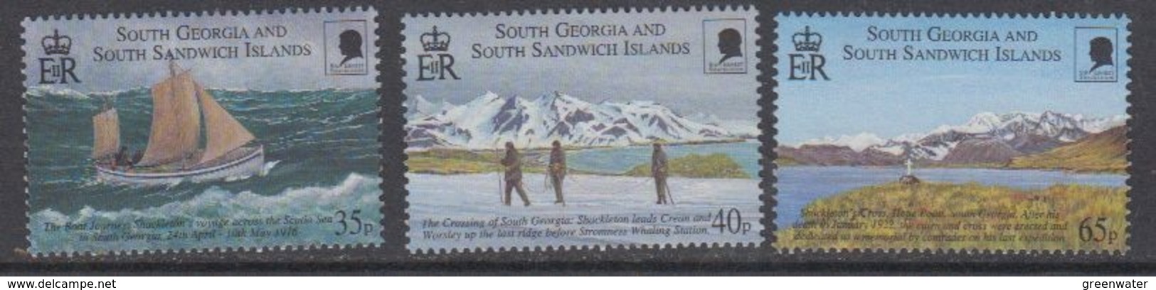 South Georgia 2000 Sir Ernest Shackleton 3v  ** Mnh (44592) - Zuid-Georgia