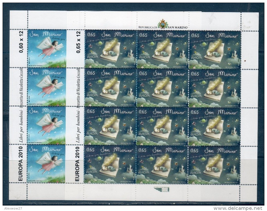 S.Marino 2010 -- Europa "Libri Per Bambini" In Minifoglio --  ** MNH - Blocks & Kleinbögen