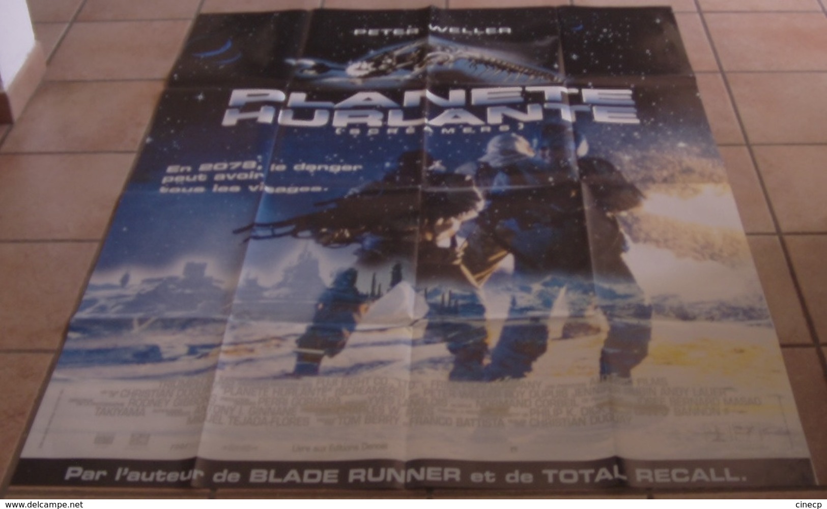 AFFICHE CINEMA ORIGINALE FILM PLANETE HURLANTE DUGUAY Peter WELLER RUBIN 1995 TBE SCIENCE-FICTION - Affiches & Posters