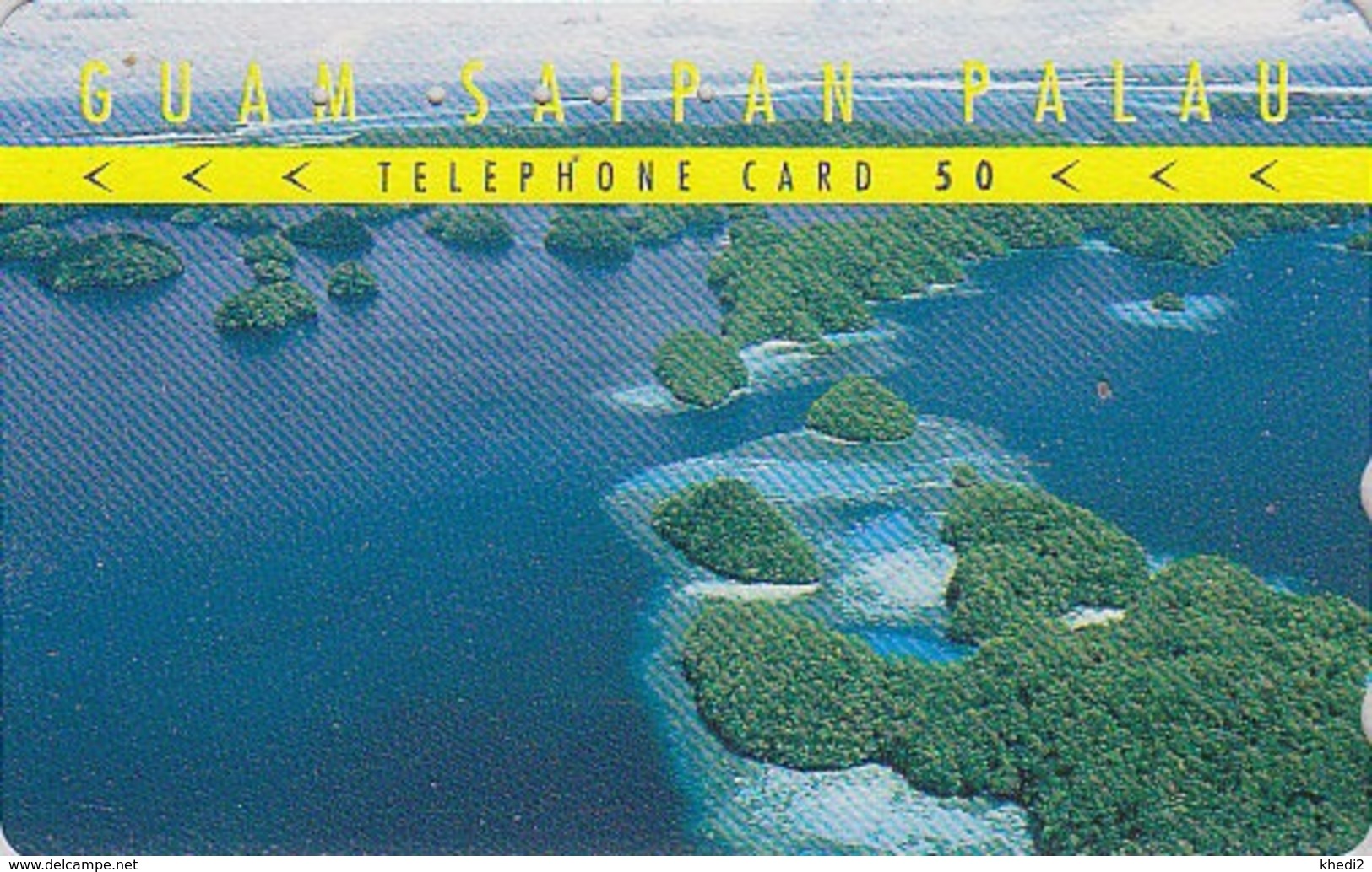 Télécarte Japon / 110-011 - Série 6/6 - Site GUAM SAIPAN PALAU - Vue Aérienne - USA Related Japan Phonecard - 69 - Paysages
