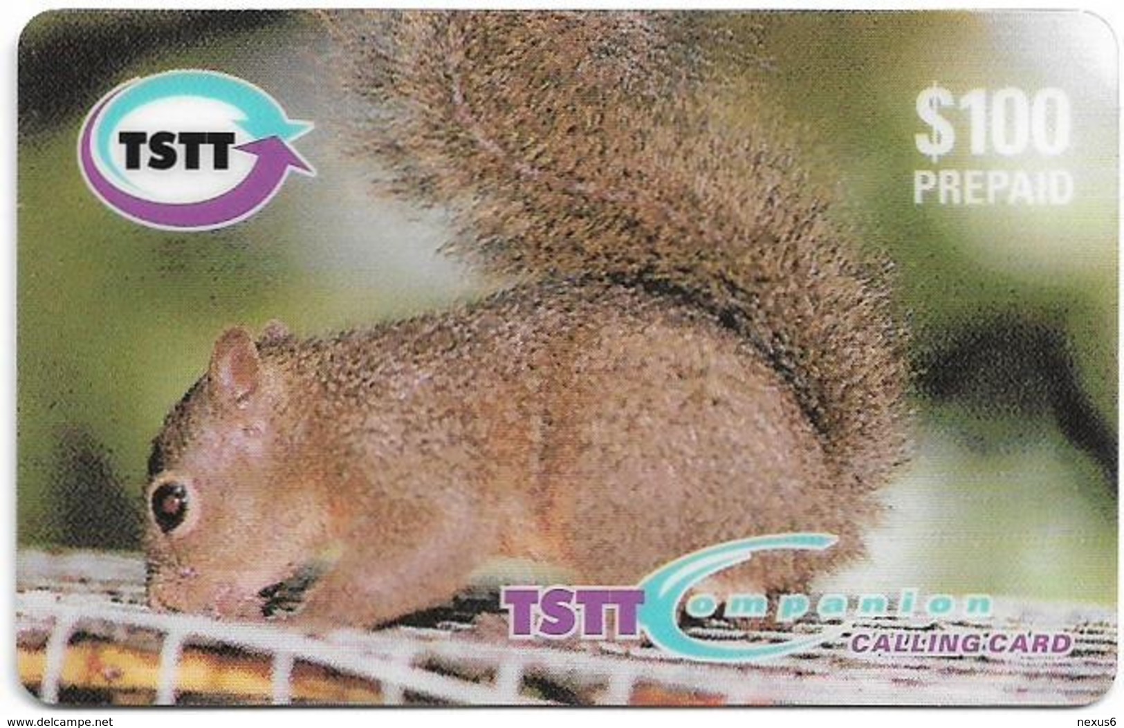 Trinidad & Tobago - TSTT (Prepaid) - Little Squirrel, 100$, 1999, 135.000ex, Used - Trinidad & Tobago