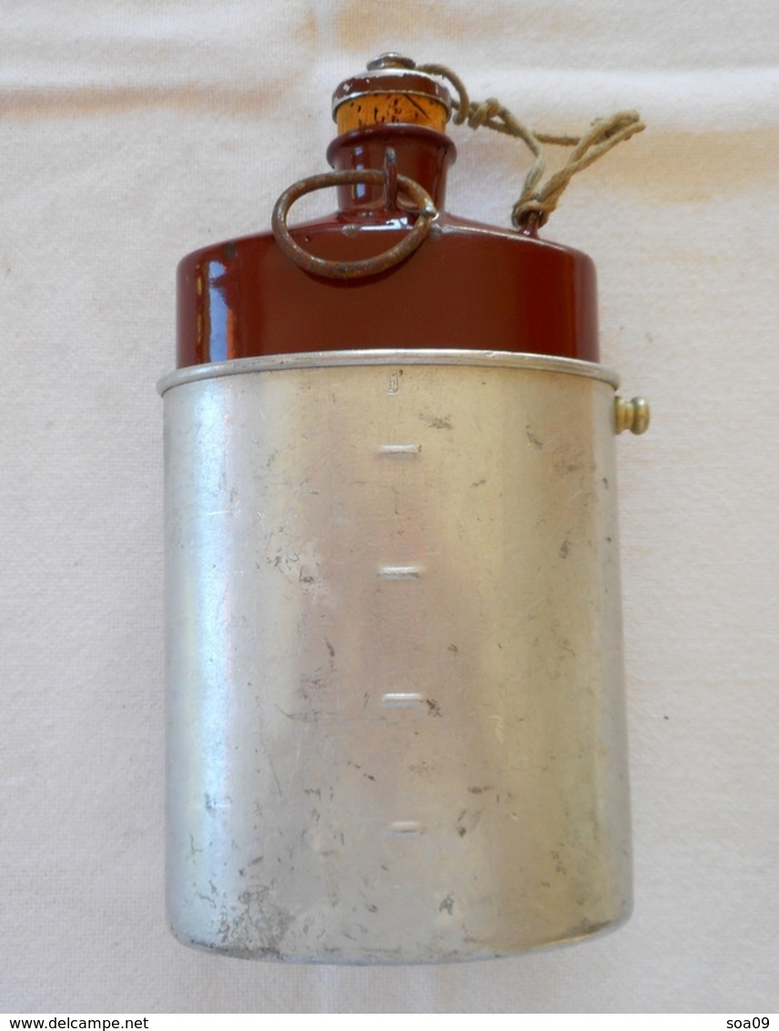 Gourde émaillée + Quart 1923 - Equipement