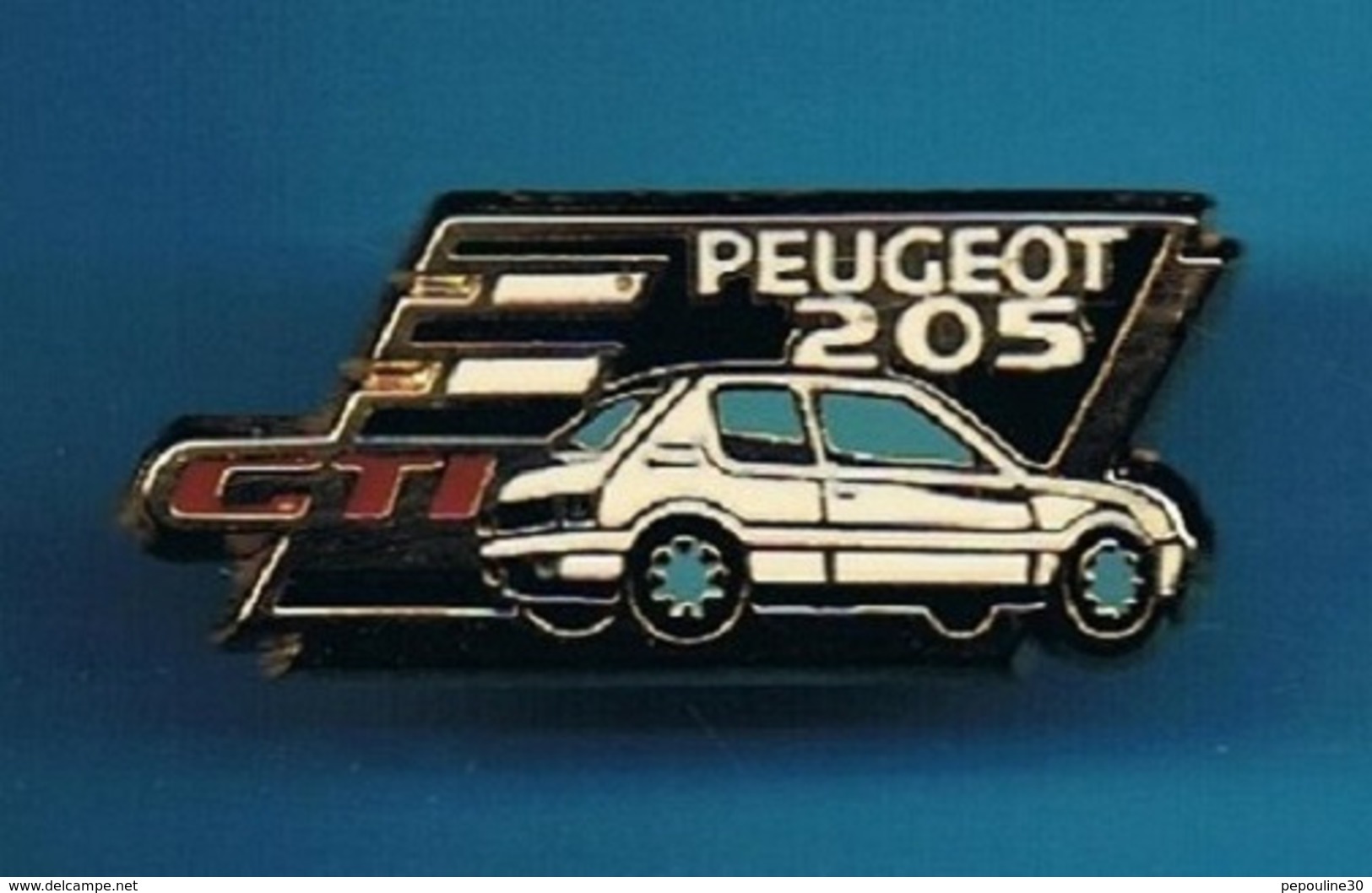 1 PIN'S  //  ** PEUGEOT 205 CTI ** . (Helium Paris) - Peugeot