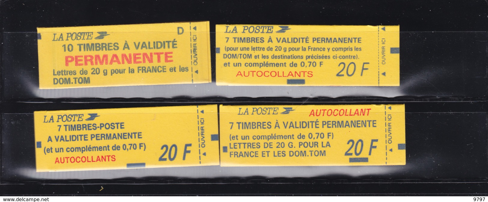 10 CARNETS (95 TIMBRES) VALIDITÉ  PERMANENTE. NOUVELLES ANNEES 90. Prêt à Utiliser-Offre De Vente De Ma Collection . - Otros & Sin Clasificación