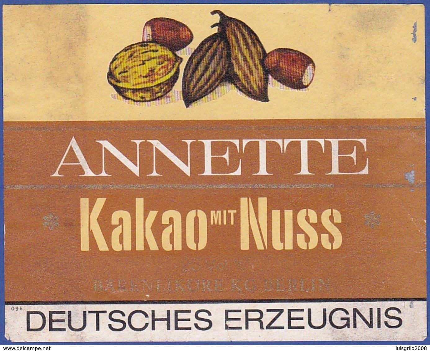 Label/ Étiquette - ANNETTE Kakao Mit Nuss / Deutsches Erzeugnis - Fruit En Groenten