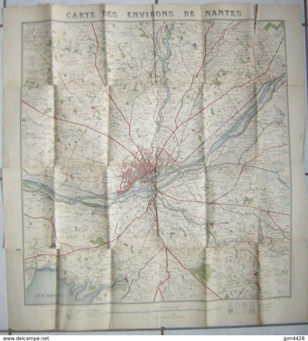 Carte Des Environs De Nantes - Avril 1897 état Voir Le Scan - Carte Geographique