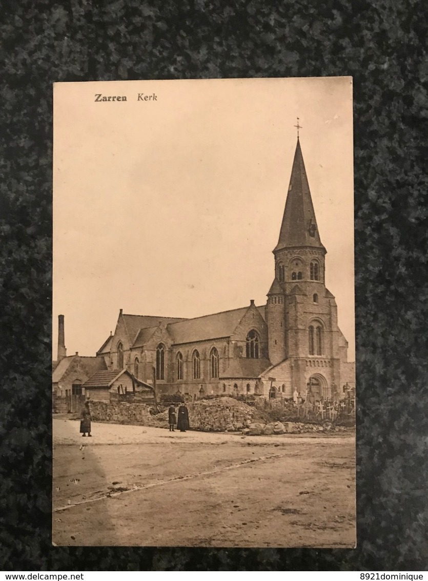 " ZARREN - Kerk " Geanimeerde éditie Verbanck Cortemarck ! - Kortemark