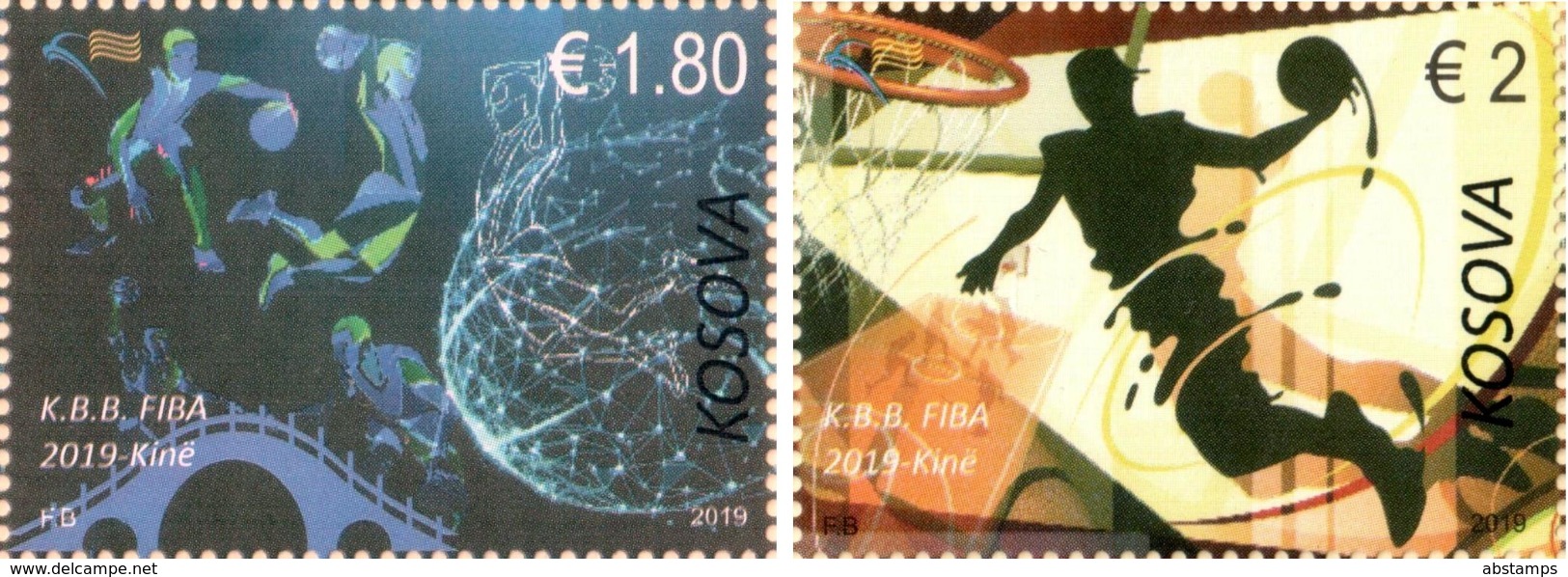 Kosovo Stamps 2019. FIBA Basketball World Cup 2019 - China. Set MNH - Kosovo