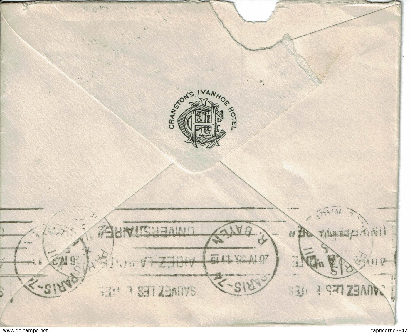 1935 - Lettre De Londres Pour Paris - Tp Georges V N°143- Probablement Taxée - Marcofilie