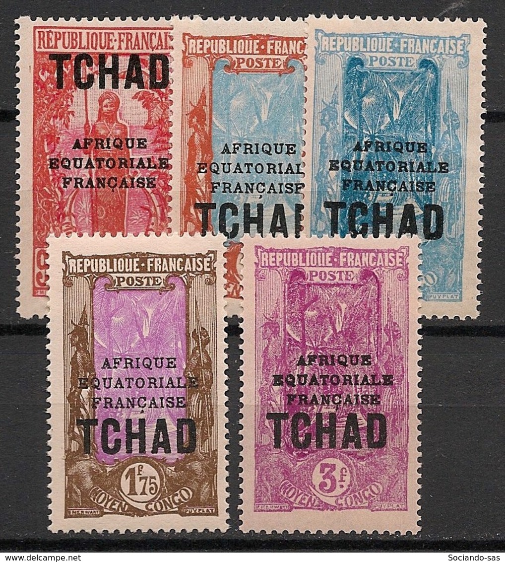 Tchad - 1930-33 - N°Yv. 53 à 55 - Série Complète - Neuf * / MH VF - Neufs