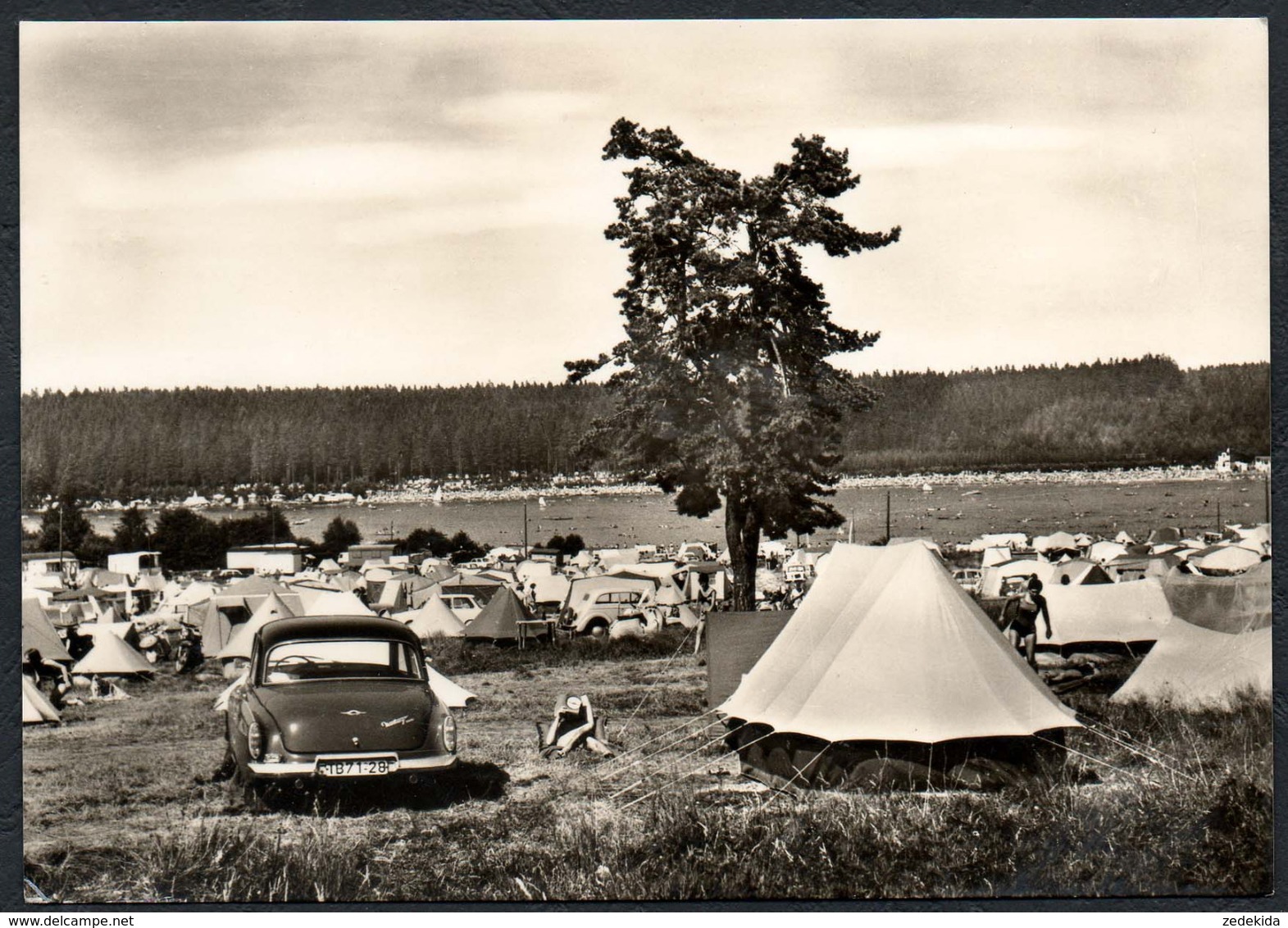 C7657 - Ehrenfriedersdorf - Am Geyerischen Teich - Erhard Neubert Karl Marx Stadt - Foto Buschmann - Auto Wartburg - Ehrenfriedersdorf