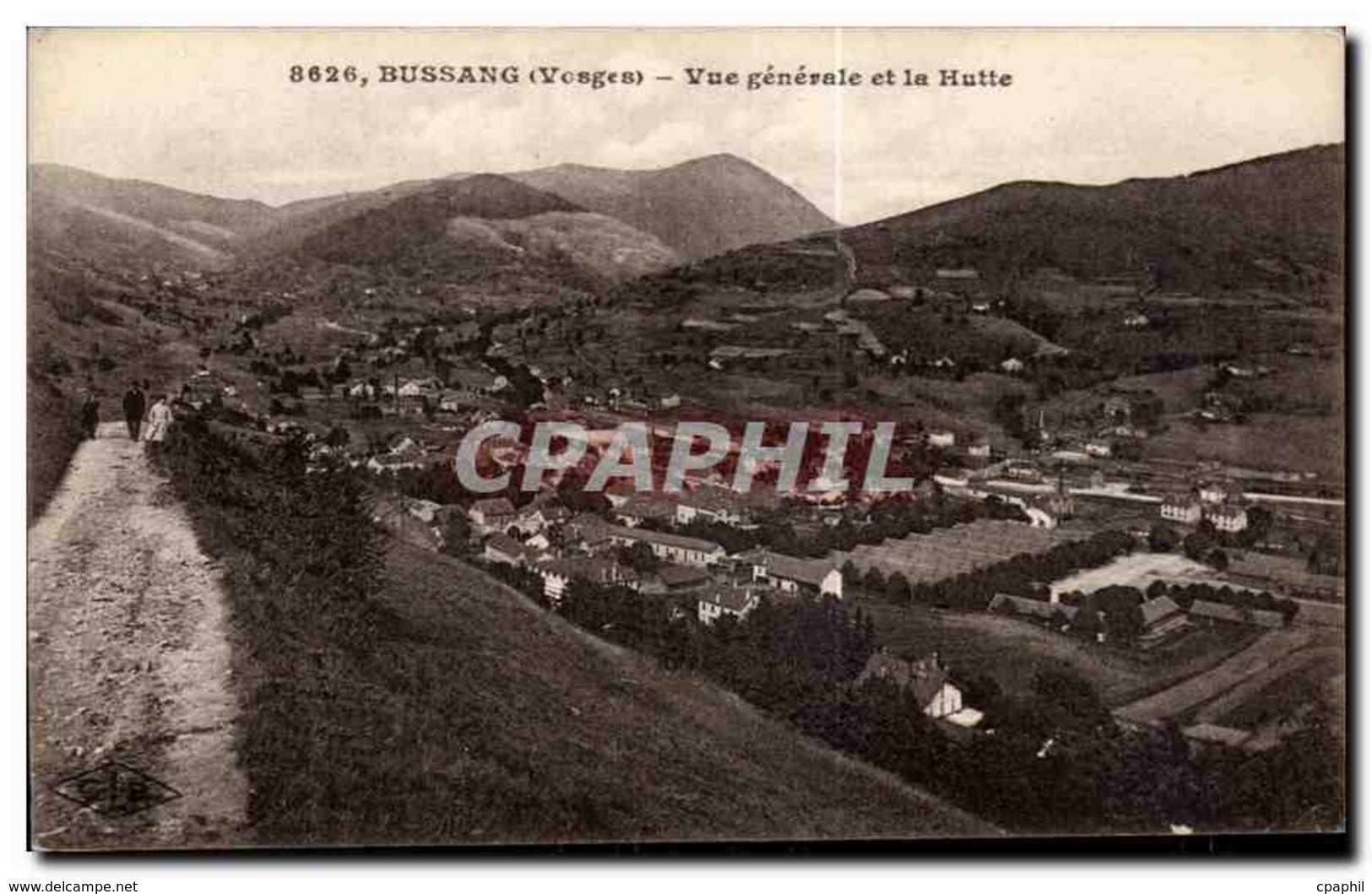 CPA Bussang (Vosges) Vue Generale Et La Hutte - Bussang