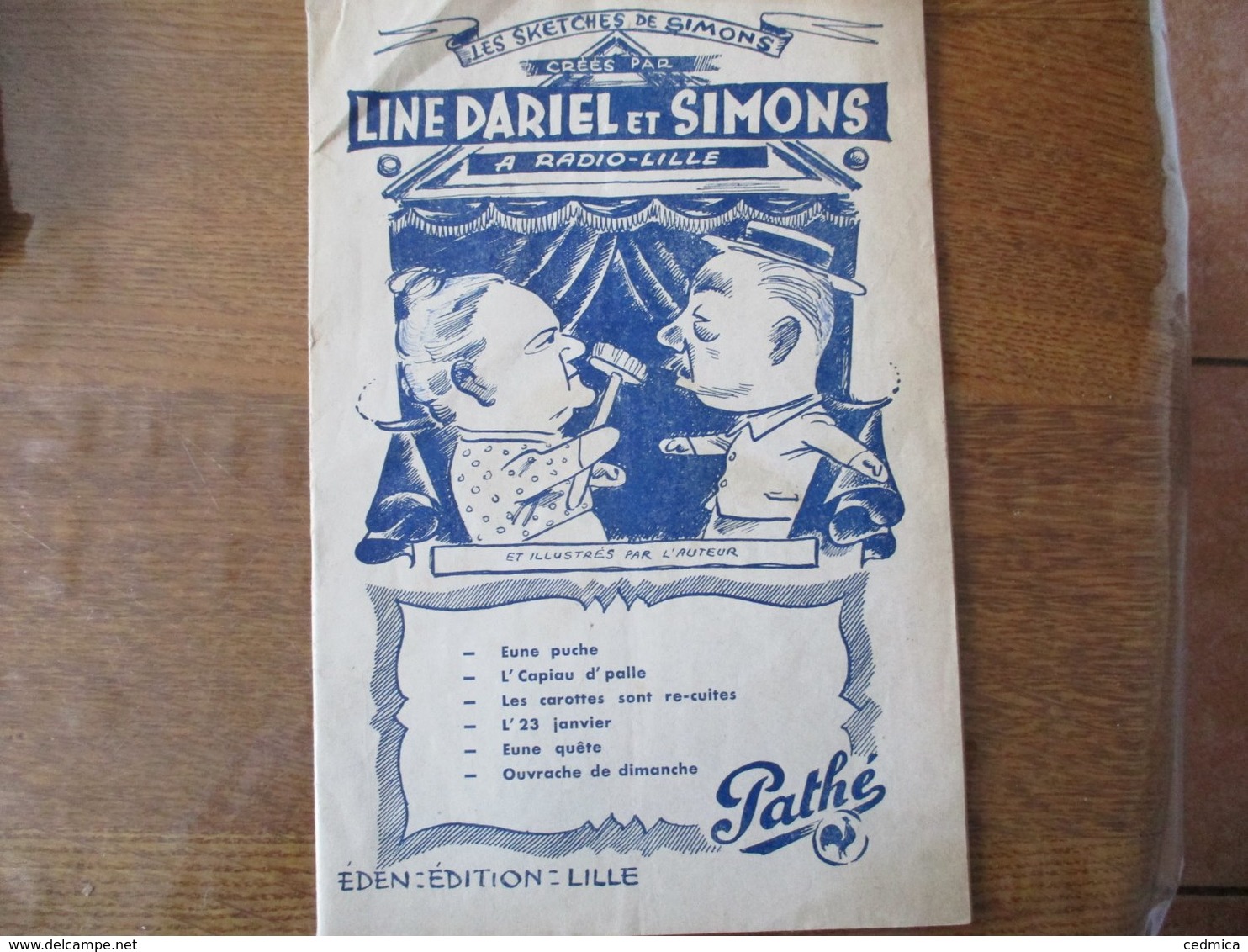 LES SKETCHES DE SIMONS CREES PAR LINE DARIEL ET SIMONS A RADIO-LILLE ET ILLUSTRES PAR L'AUTEUR, EN PATOIS DE LILLE - Picardie - Nord-Pas-de-Calais