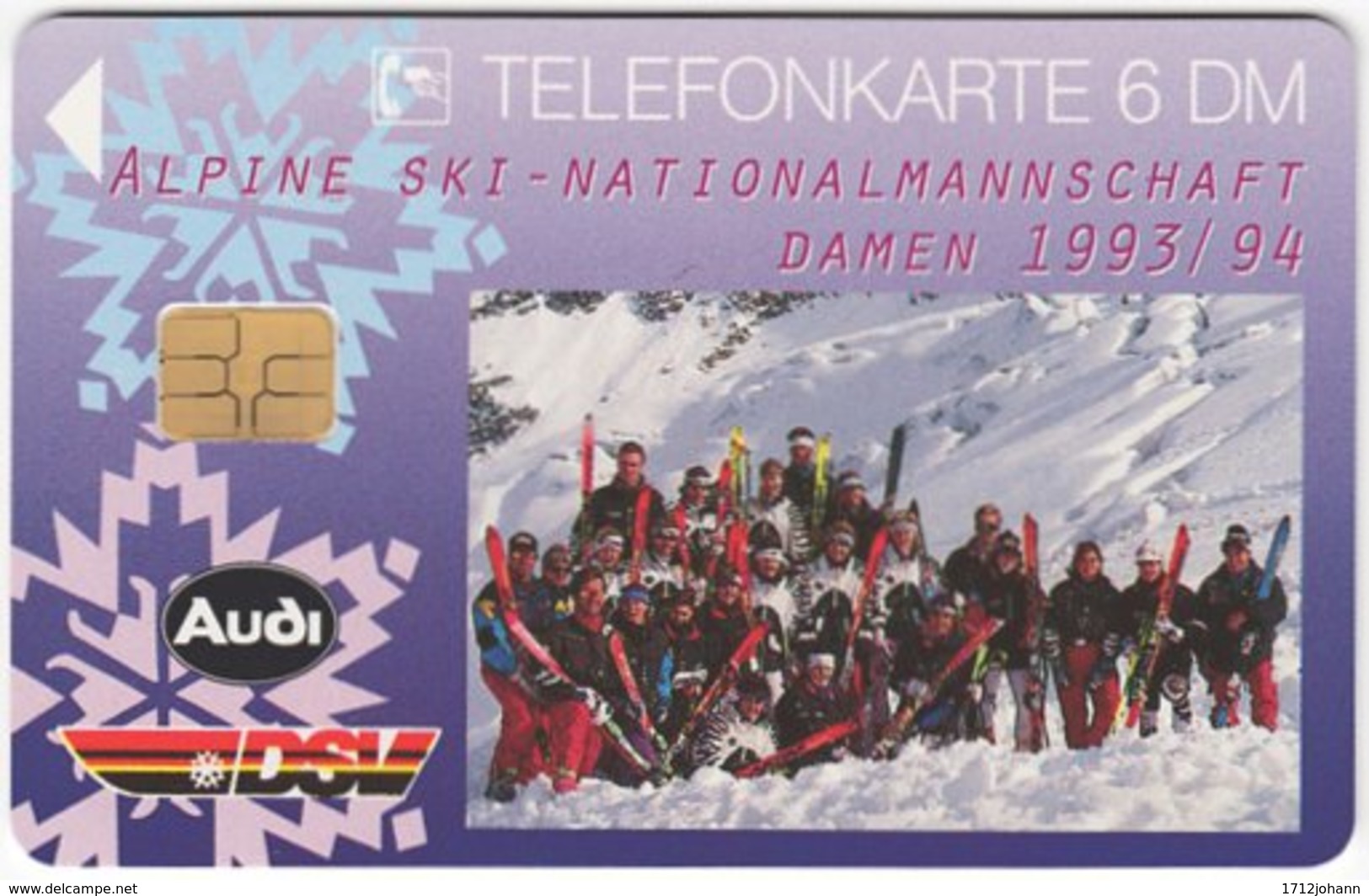 GERMANY O-Serie B-288 - 508D 04.94 - Sport, Skiing - MINT - O-Series: Kundenserie Vom Sammlerservice Ausgeschlossen