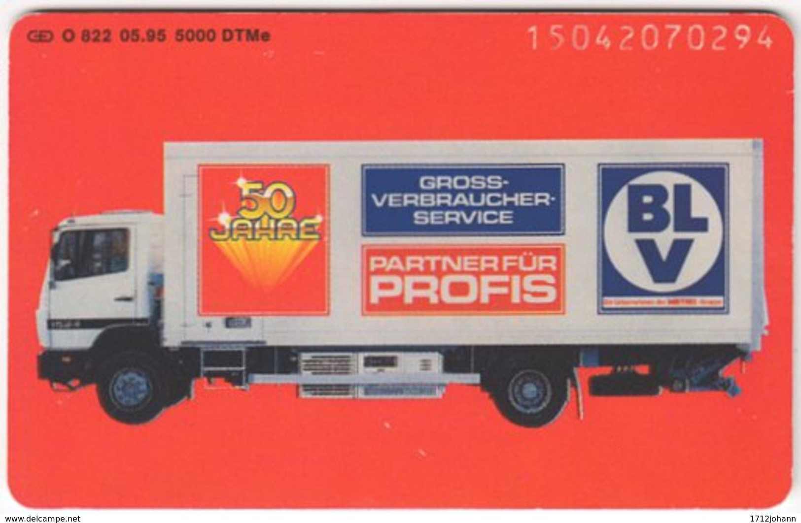 GERMANY O-Serie B-331 - 822 05.95 - Traffic, Truck - Used - O-Serie : Serie Clienti Esclusi Dal Servizio Delle Collezioni