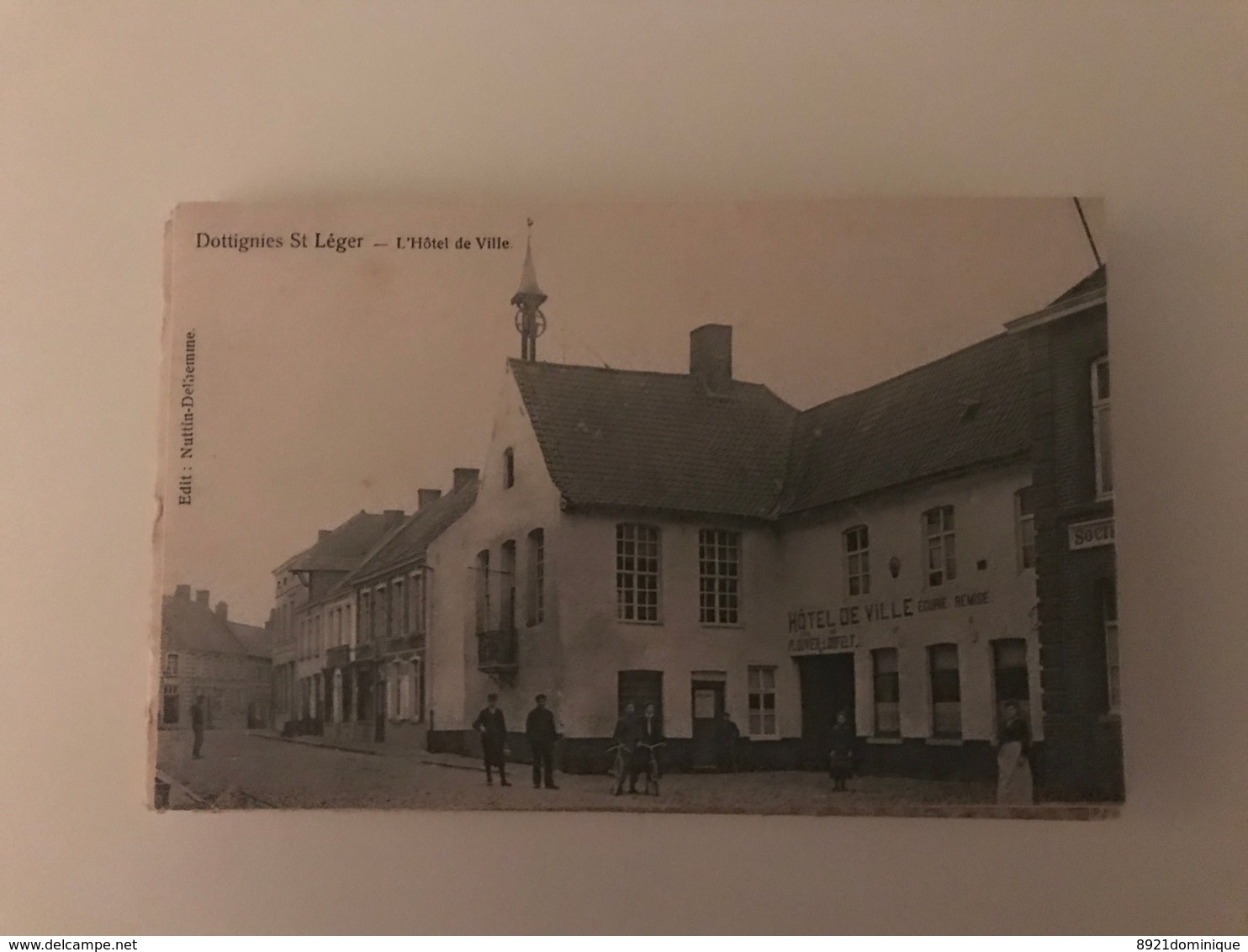 Dottignies-St-Léger : L'Hôtel De Ville  (Moeskroen)  - Ed. Nuttin-Delhemme - Mouscron - Moeskroen