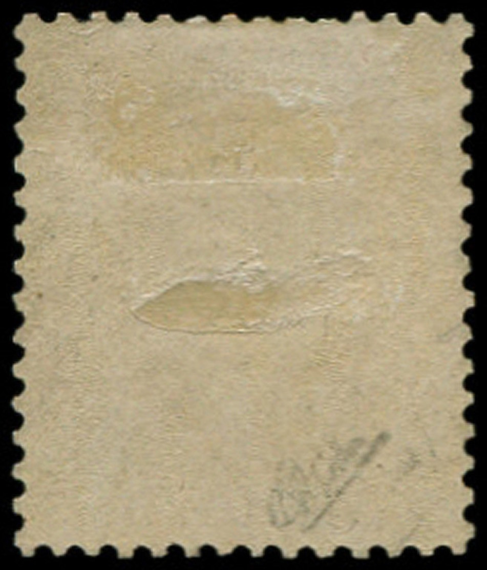 FRANCE Poste (*) - 34a, Surcharge Bleu Pâle Sans Gomme, Signé Calves: 10c. Non émis - Cote: 1300 - 1863-1870 Napoleon III With Laurels