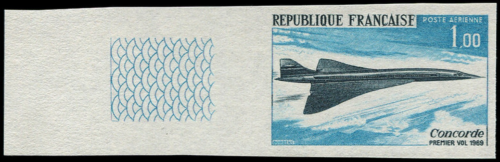 FRANCE Poste Aérienne ** - 43a, Non Dentelé: Concorde - Cote: 200 - 1960-.... Ungebraucht