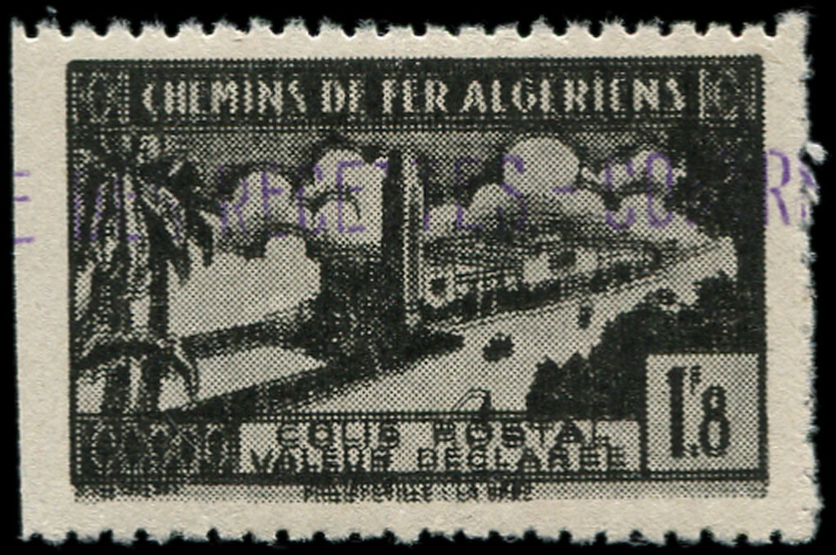 ALGERIE Colis Postaux ** - 84a, Double Impression, Dentelé 3 Côtés (Maury) - Cote: 110 - Colis Postaux