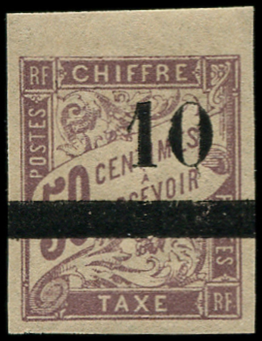 SENEGAL Taxe ** - 1, 10 S. 50c. Lilas (Maury) - Cote: 275 - Timbres-taxe