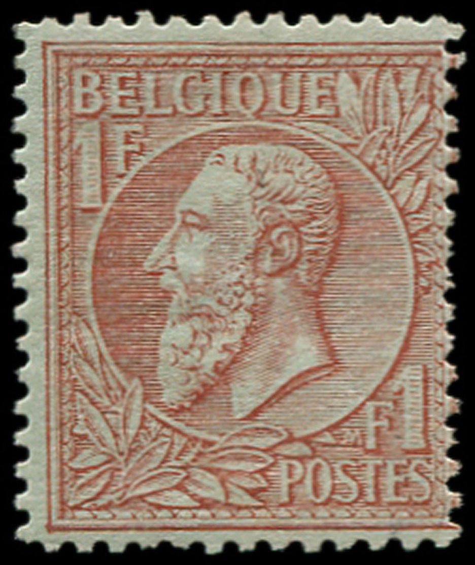 BELGIQUE Poste * - 51, Centrage Courant: 1f. Rouge Et Brun S. Vert - Cote: 1100 - Sonstige & Ohne Zuordnung