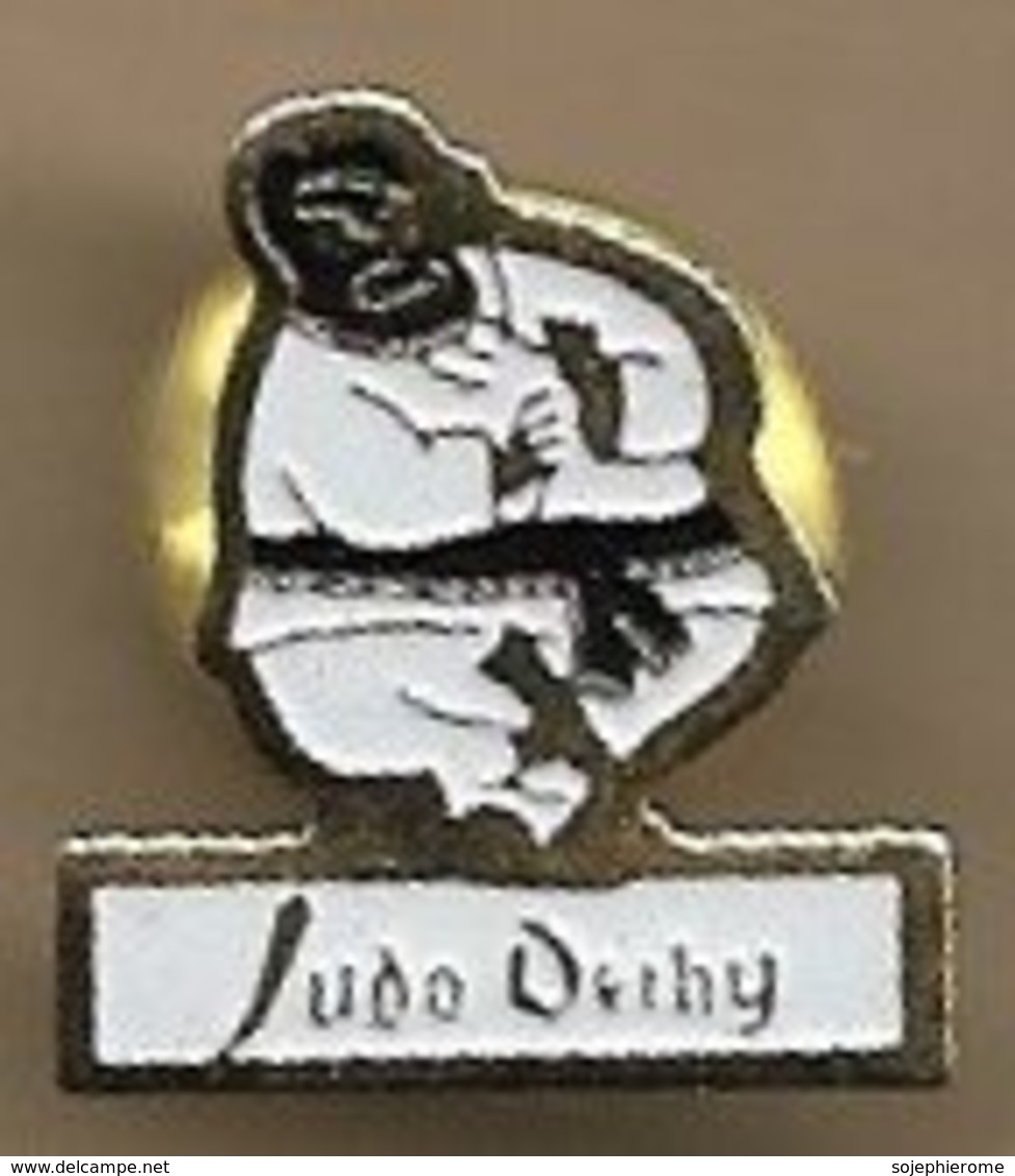 Pin's Dechy (59) Judo Judoka Ceinture Noire - Judo